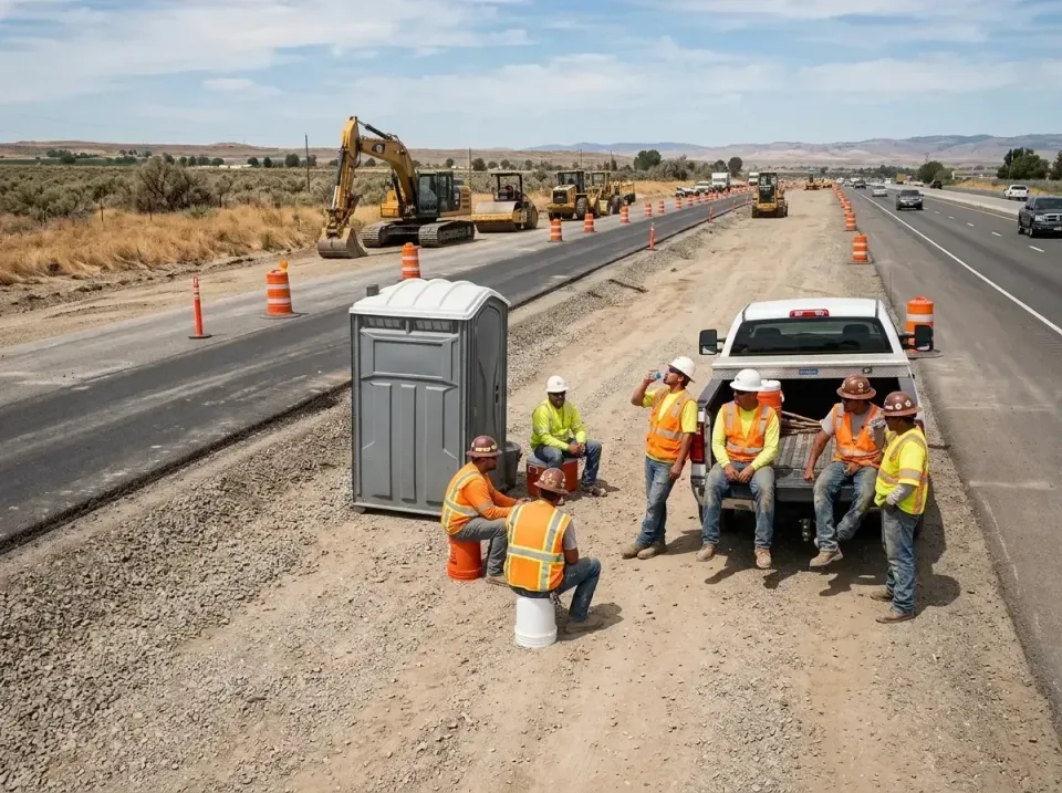 highway-road-construction-crew-007 — frequently asked questions, Porta Potty and Restroom Rentals in Oatfield, OR